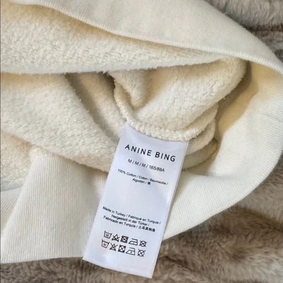 ANINE BING Women’s Miles Sweatshirt Rock N Roll - Size M - Picture 3 of 5